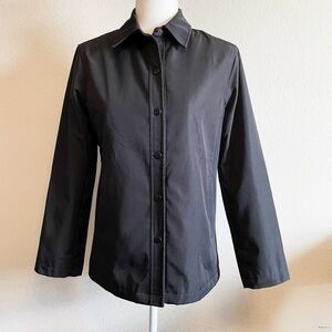 Black GAP Long Sleeve Snap Front Jacket Size XS